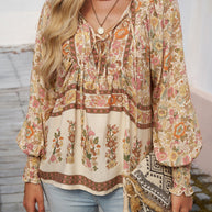 Damen Blusenshirt mit floralem Design und lässigem Schnitt WW