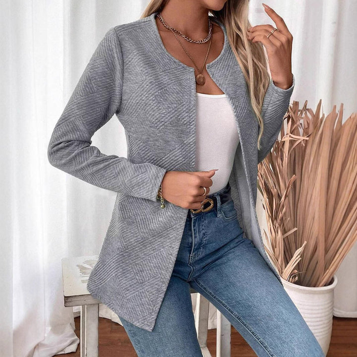 W&W Mode | Einfaches Temperament Pendeln Schlanke Passform Cardigan Jacke Oberbekleidung