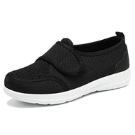 Damen Bequeme und atmungsaktive Slip-On Schuhe mit Klettverschluss WW