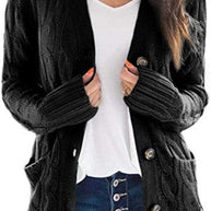 WW | Stylischer Plus-Size Mittel-langer Cardigan Pullover