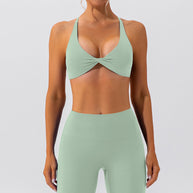 Damen Sportlich-funktionales Bustier mit gekreuztem Rückendesign und atmungsaktiven Materialien WW