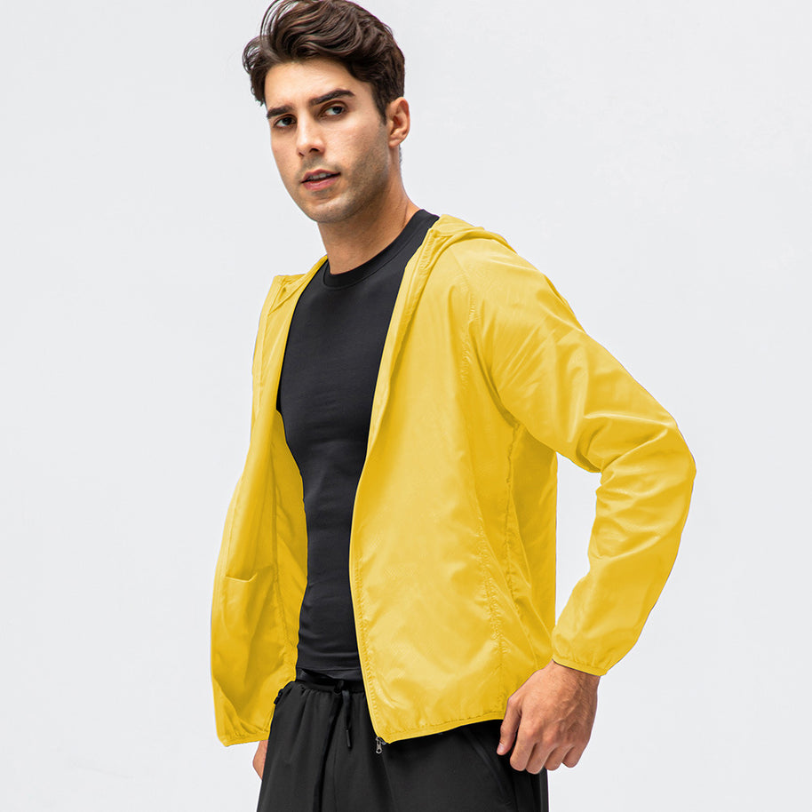 Herren leichte Laufjacke mit atmungsaktiven Eigenschaften und reflektierendem Design WW