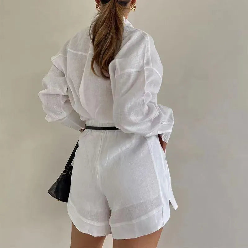 WW | Set Casual in zwei Teilen Hemd und Shorts