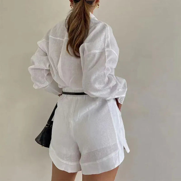 WW | Set Casual in zwei Teilen Hemd und Shorts