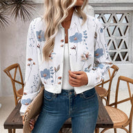 Damen bedruckte Bomberjacke WW