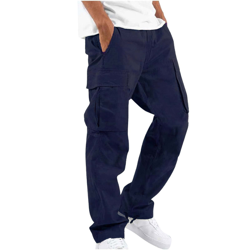 Herren Cargo-Hose mit multifunktionalen Taschen und elastischem Bund WW