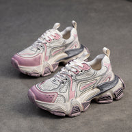 Damen Sportliche Chunky Sneakers mit atmungsaktiver Oberflächenstruktur und innovativer Sohlentechnologie WW