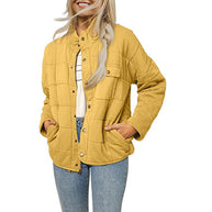 Damen Steppjacke mit dekorativem Knopf WW
