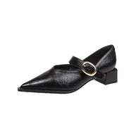Damen Elegante Mary Jane Schuhe mit modischem Blockabsatz und verstellbarem Riemen W&W