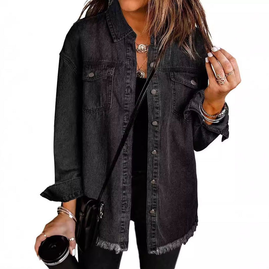 Femme Destroyed Denim Westernjacke WW