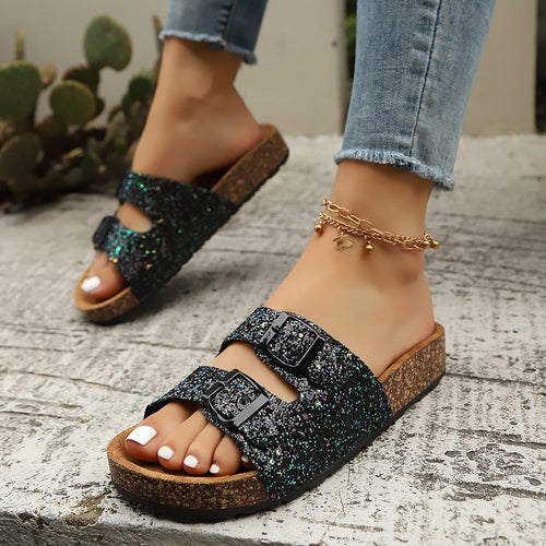 W&W Mode - Glitzersandalen