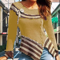 Damen Strickpullover mit kunstvollem Design und eleganten Details WW