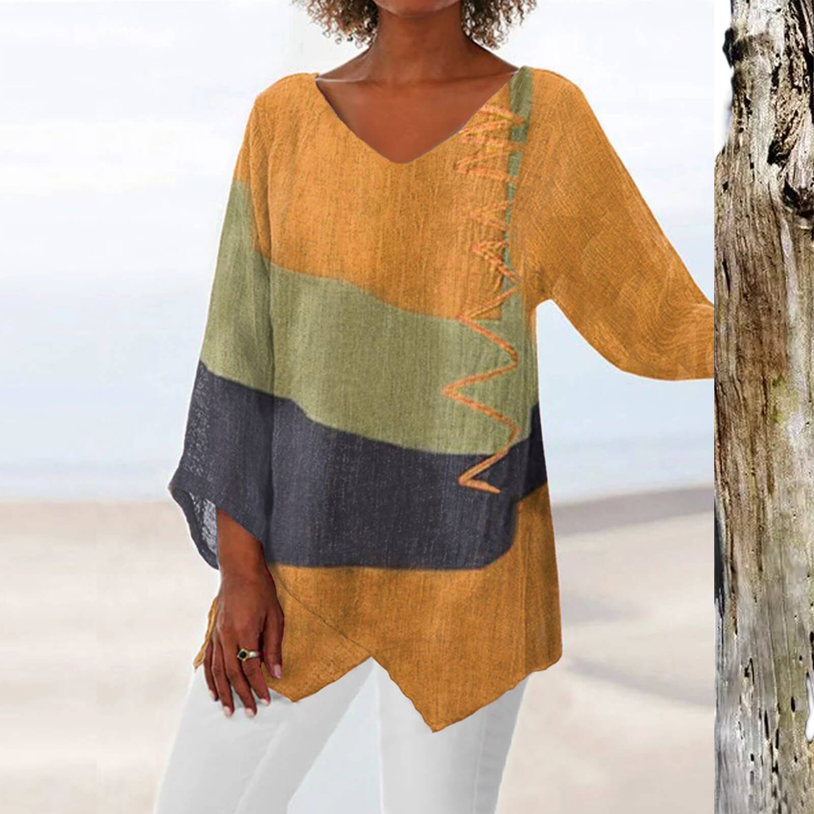 WW | Damen Stilvolle Sommerbluse