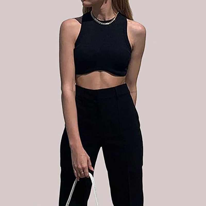 Damen sportliches Crop-Top WW