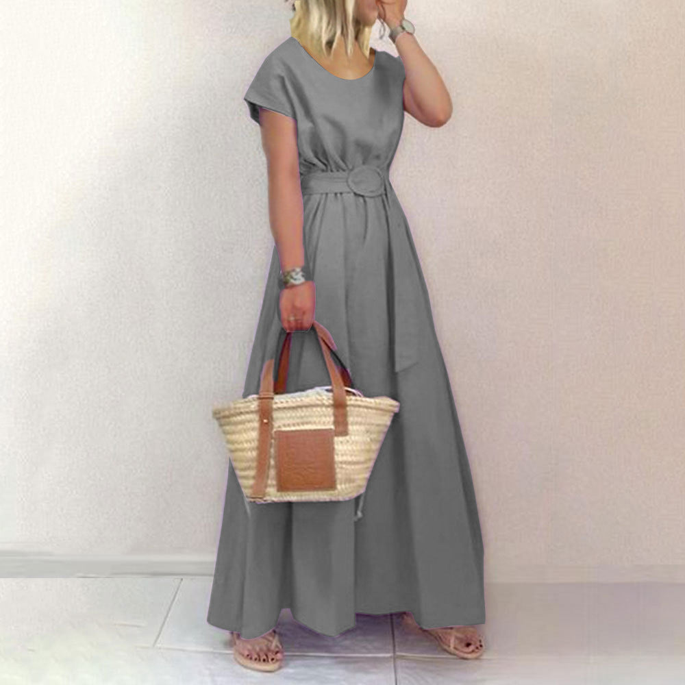 WW | Gürtel-Swing-Maxi-Kleid mit Plus-Size-Option