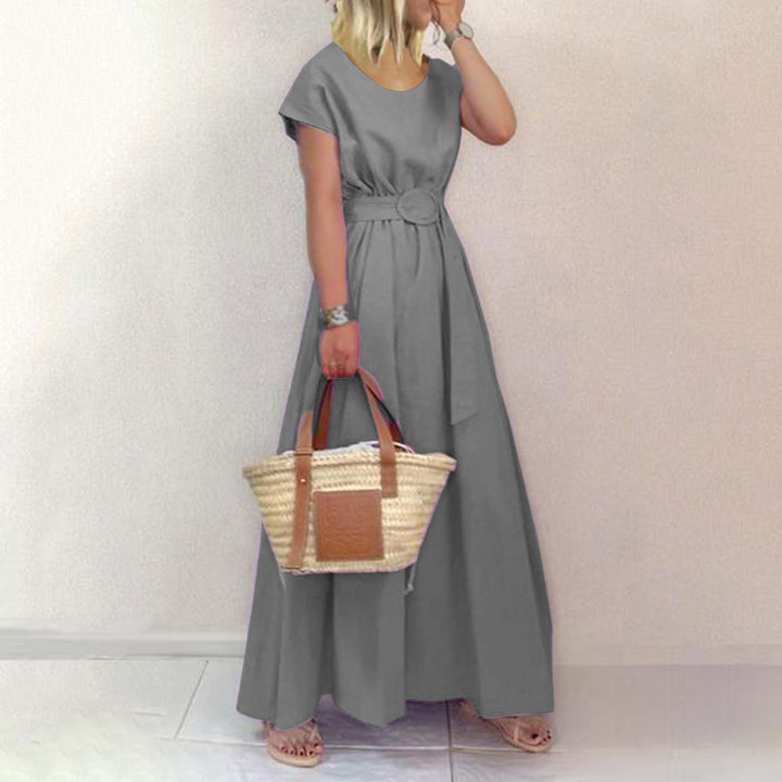 W&W Mode | Gürtel-Swing-Maxi-Kleid mit Plus-Size-Option