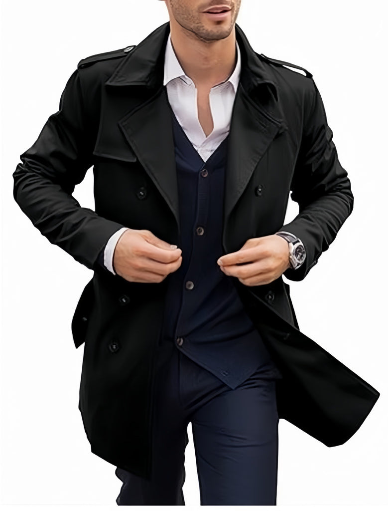 Herren Trenchcoat mit elegantem Schnitt WW