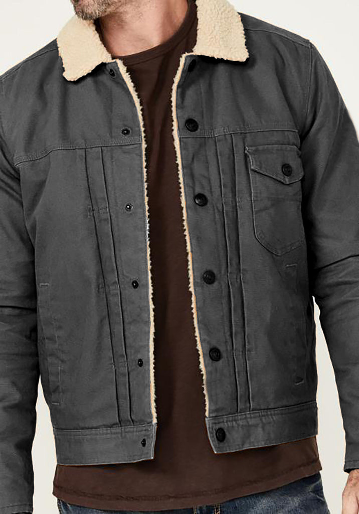 Herren Winterjacke aus strapazierfähigem Baumwollmaterial mit Teddyfutter und praktischen Taschen WW