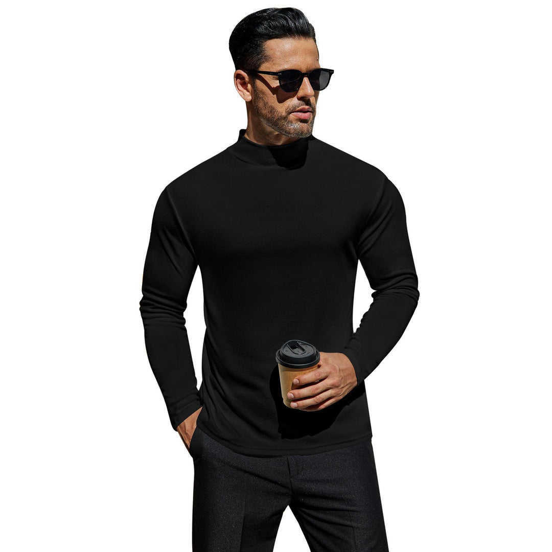 Herren Stehkragen Pullover aus weichem Baumwollmix W&W Mode