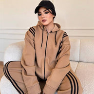 Damen Sportlicher Jumpsuit mit hohem Kragen und seitlichem Reißverschluss WW