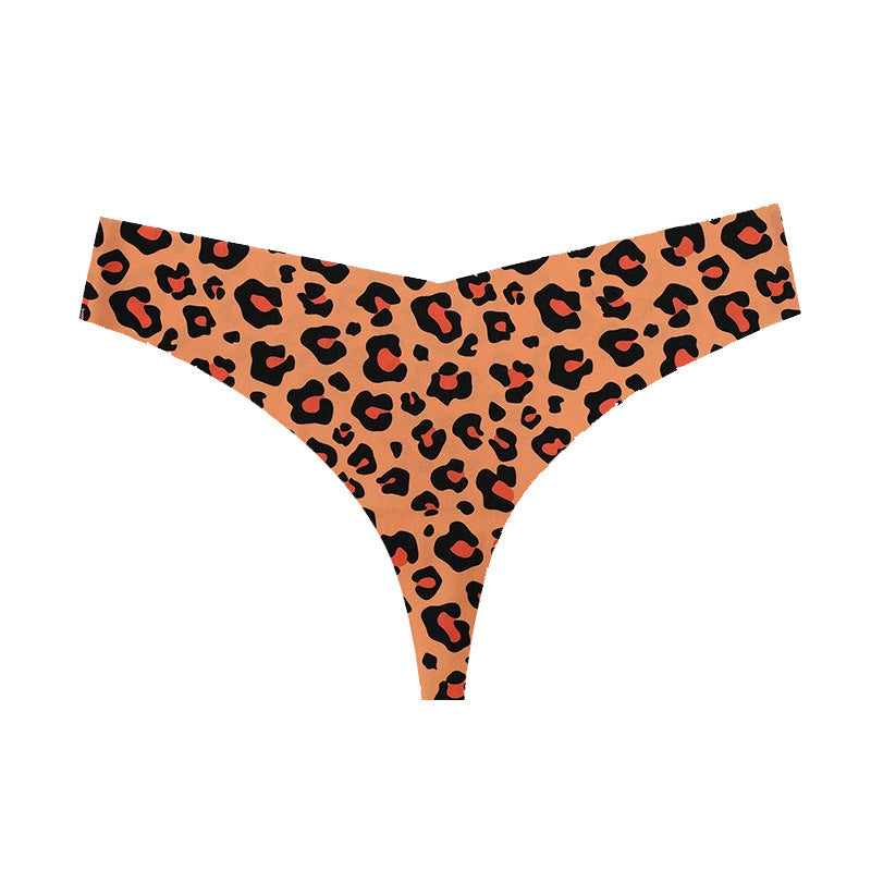 Damen stylishe Tanga mit animalischem Muster und bequemen Schnitt WW