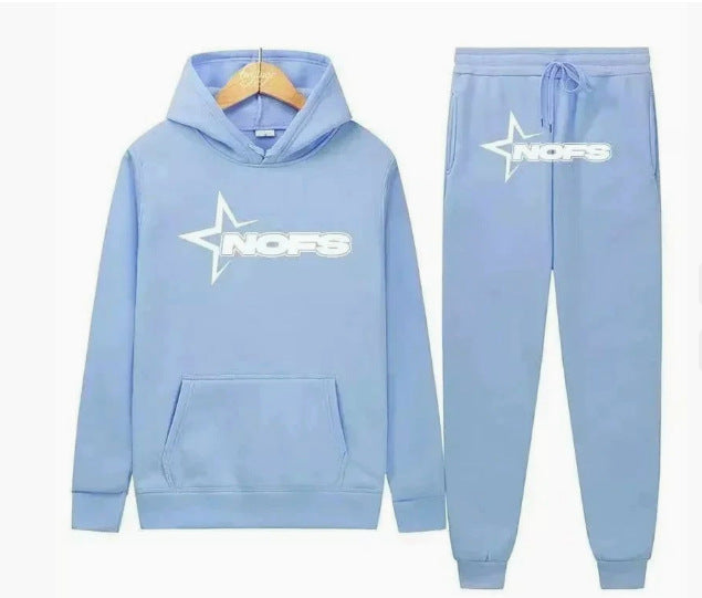 WW | Trendy Unisex Trainingsanzug Herren Und Damen Trainingsanzug Mit Kapuze Und Jogginghose