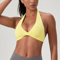 Damen Sportlicher Triangel-Bikini Oberteil mit verstellbaren Trägern und nahtlosem Design WW