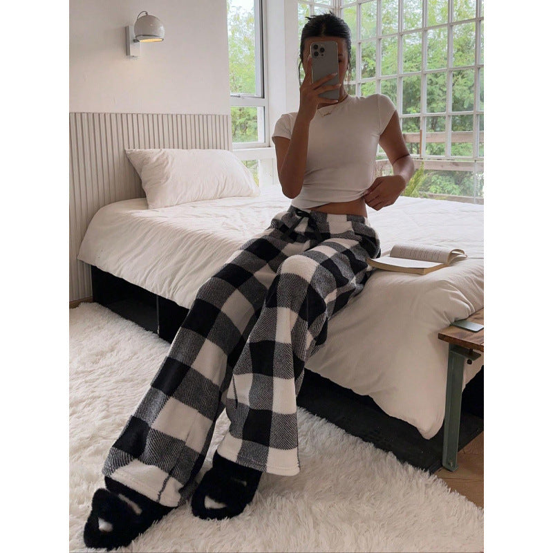 Damen Bequeme Hosen mit Leopardenmuster WW