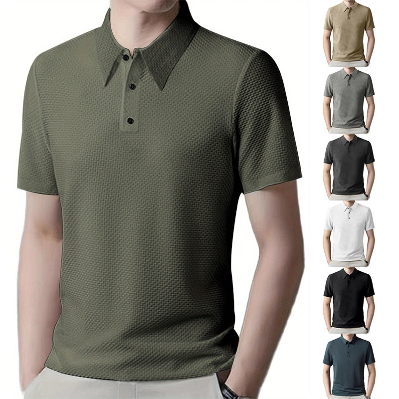 Herren Polo-Shirt mit strukturierter Textur WW
