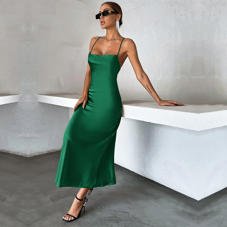 Damen elegante und fließende Abendkleid W&W