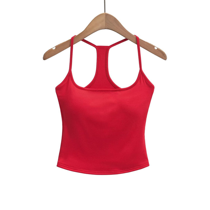 Damen Sportliches Trägershirt mit atmungsaktivem Material und deportivo Design W&W Mode