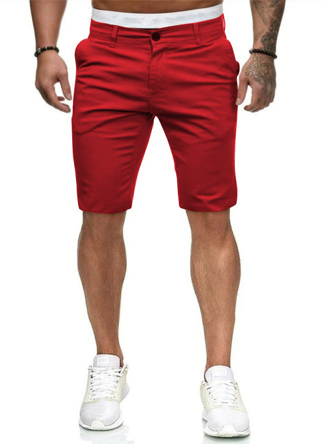 Herren Chino Stil Freizeit Shorts WW
