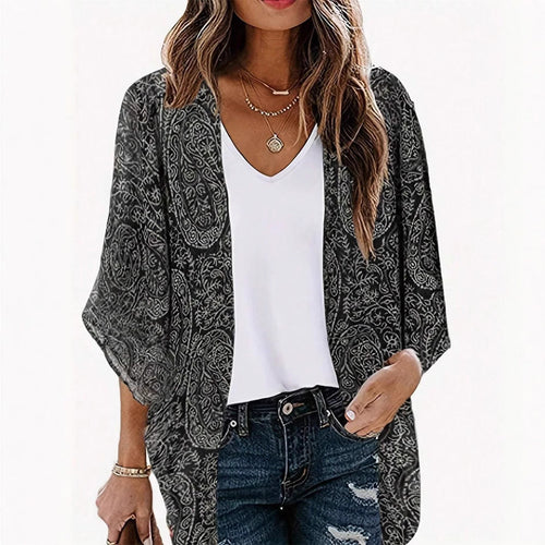 Damen lässige Kaftanjacke im modernen Ethno-Design W&W Mode