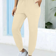 Damen bequeme Jogginghose mit elastischem Bund und praktischen Seitentaschen WW