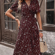 Damen Wickelkleid mit floralem Design WW