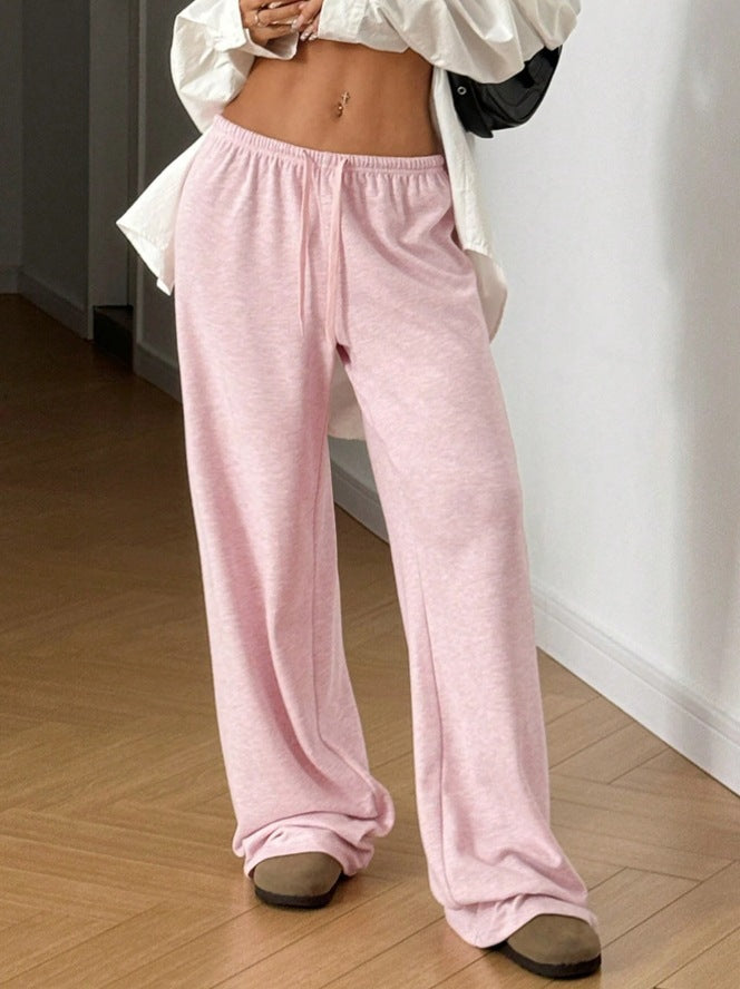 Damen Bequeme und lässige Freizeithose mit hohem Bund und weitem Schnitt WW