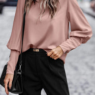 WW | Langarmknopf Einfache Freizeit-Tee