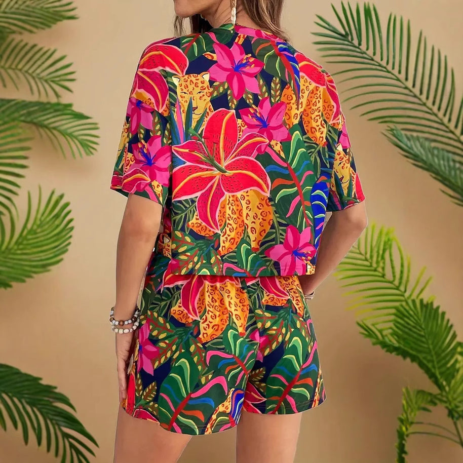 Damen Sommerliches Kurzarm-Set WW