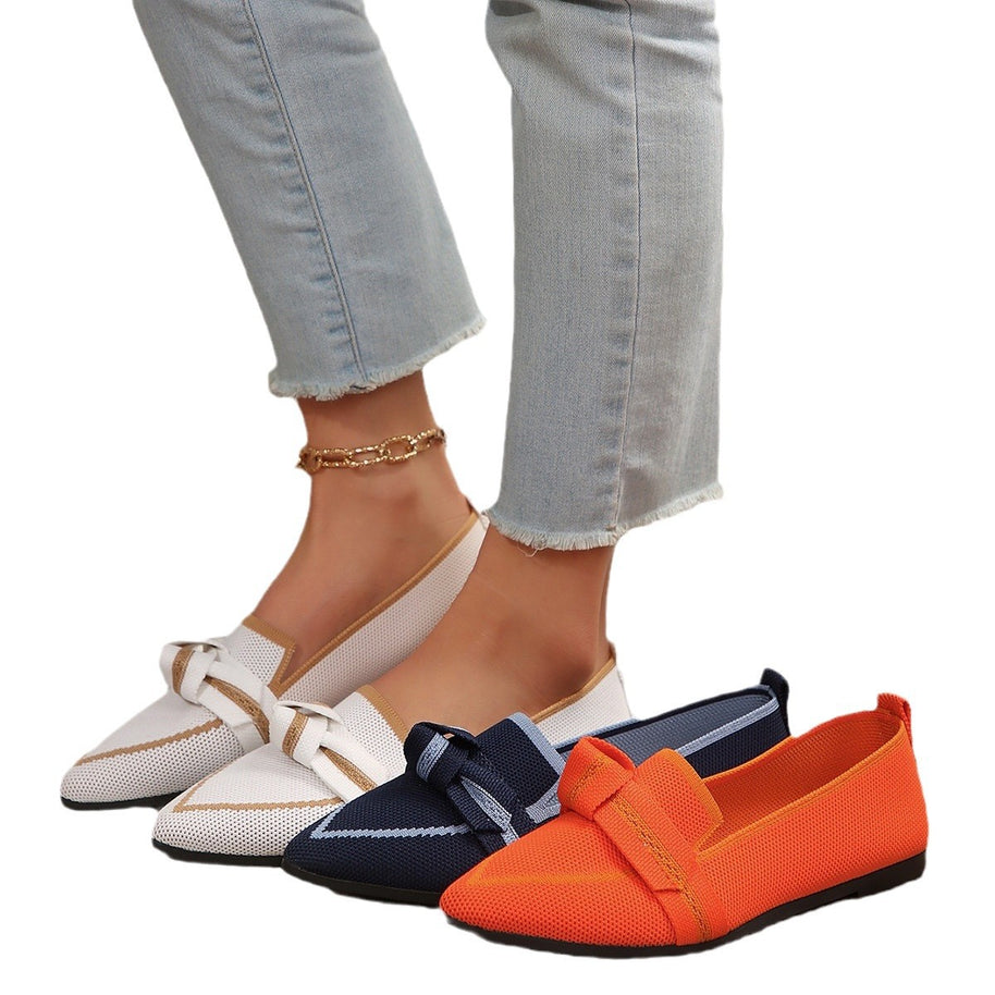 Damen elegante Slipper mit modischen Knoten-Details WW