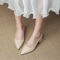 Damen elegante Blockabsatz-Pumps W&W