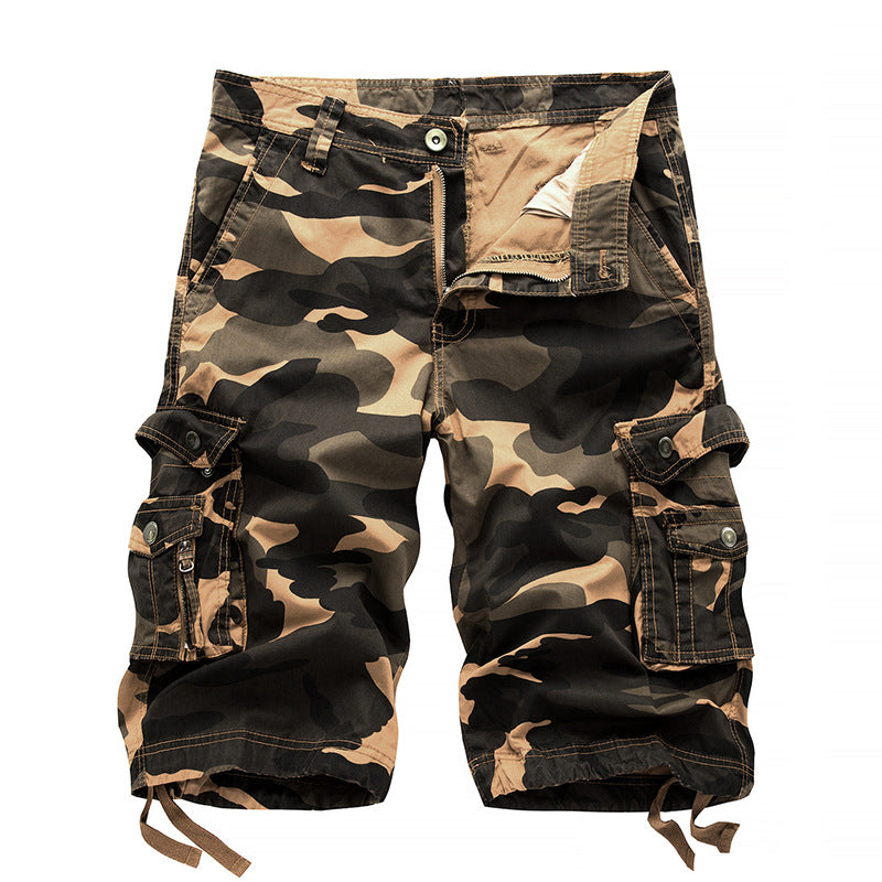 Herren Cargo-Shorts mit Utility-Taschen und verstellbarem Bund WW