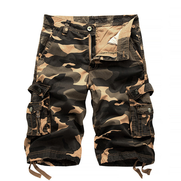 Herren Cargo-Shorts mit Utility-Taschen und verstellbarem Bund WW