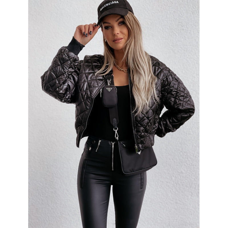 Damen Steppjacke mit elastischem Bund und praktischen Taschen WW