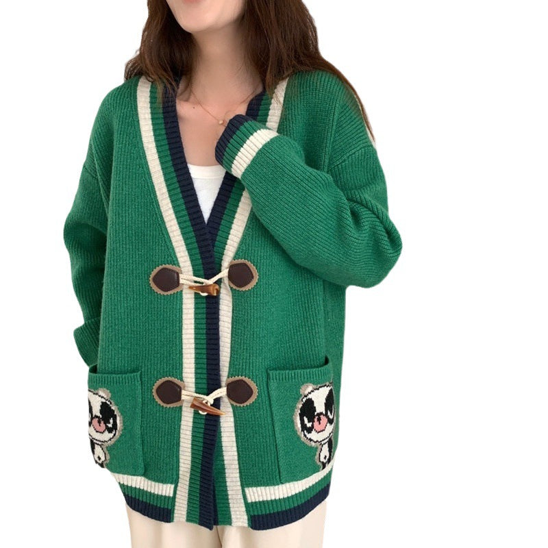 Damen Strickjacke mit einzigartigen Stickdetails WW