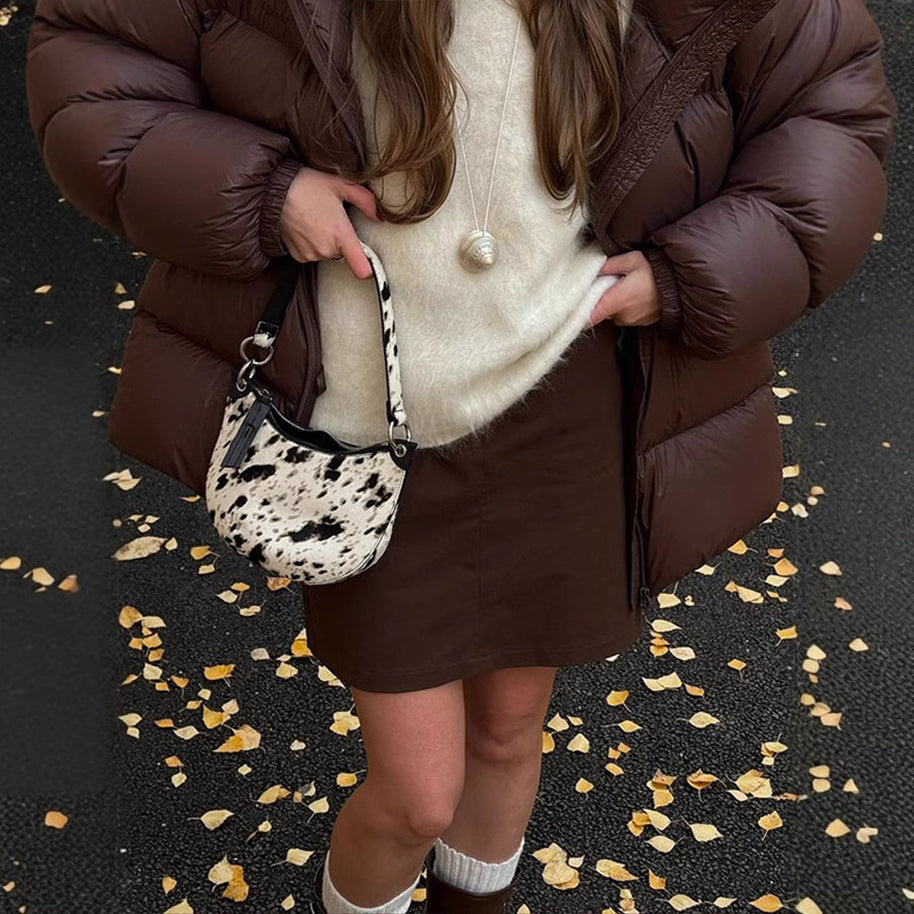 Damen Steppjacke im oversized Schnitt mit hohem Kragen und Taschen WW