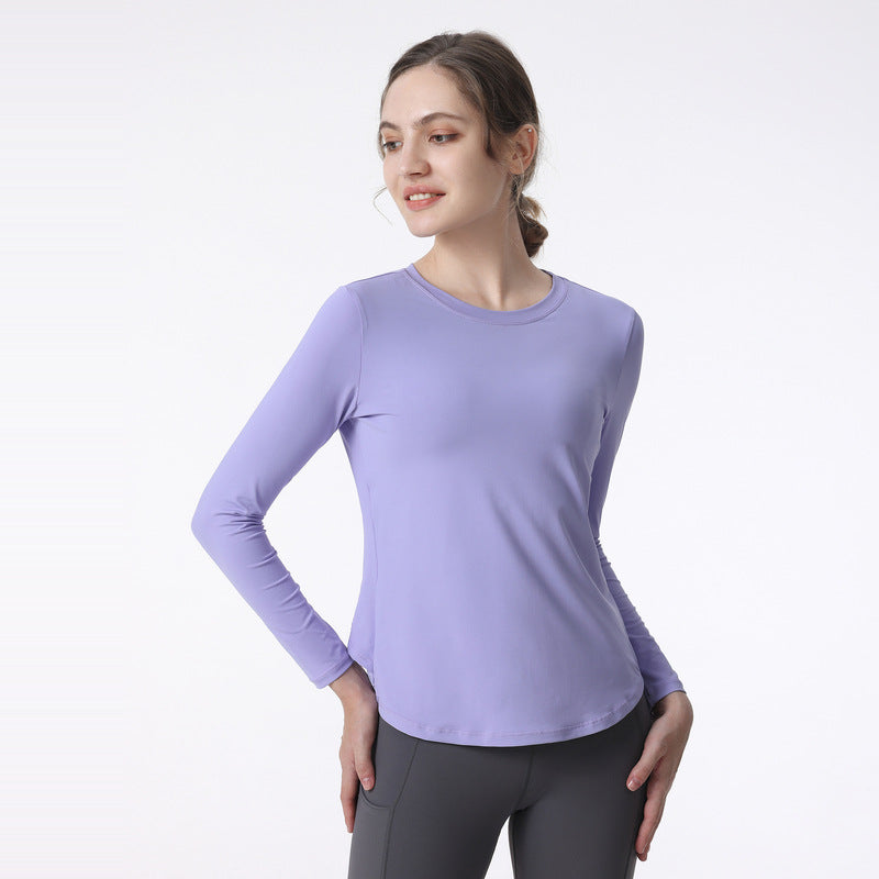 Damen Atmungsaktives Langarm-Sportshirt mit UV-Schutz und feuchtigkeitsableitender Technologie WW