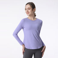 Damen Atmungsaktives Langarm-Sportshirt mit UV-Schutz und feuchtigkeitsableitender Technologie WW