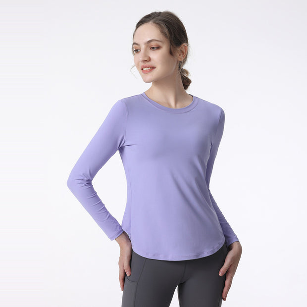 Damen Atmungsaktives Langarm-Sportshirt mit UV-Schutz und feuchtigkeitsableitender Technologie WW