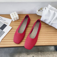Damen atmungsaktive Ballerinas aus flexiblem Stoff WW