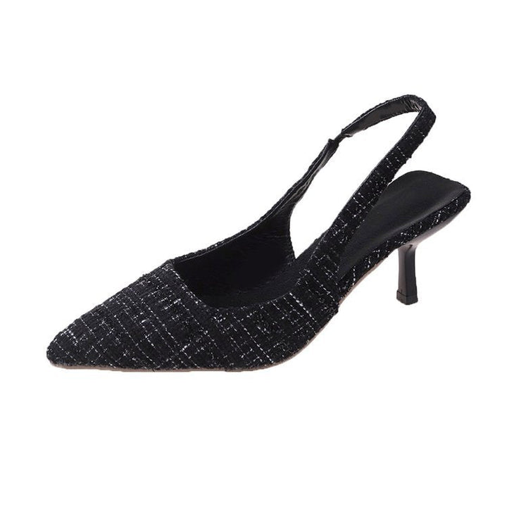 Damen Slingback-Pumps mit elegantem Stoffmix und modischem Absatz W&W Mode